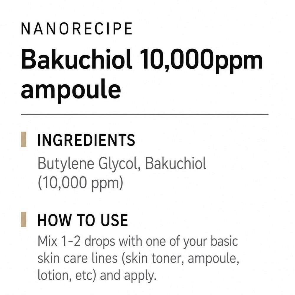 Nano Recipe psoralea seed ingredient visual emphasizing botanical, natural source