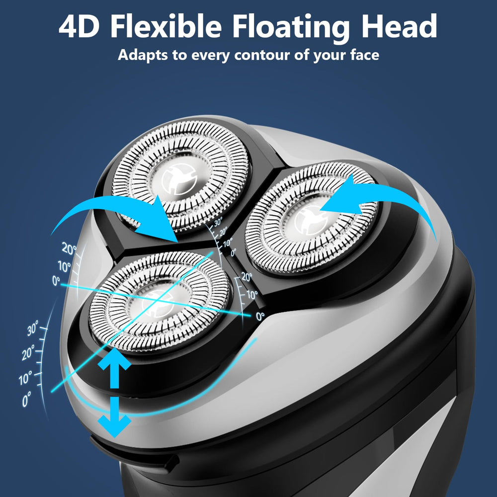 NANSHA closeup of 4D floating head demonstrating smoother, closer shave