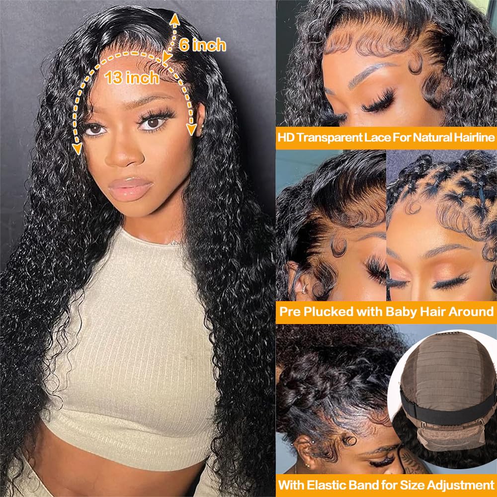 NANTLIY close-up of 13x6 HD transparent lace frontal offering seamless scalp blend