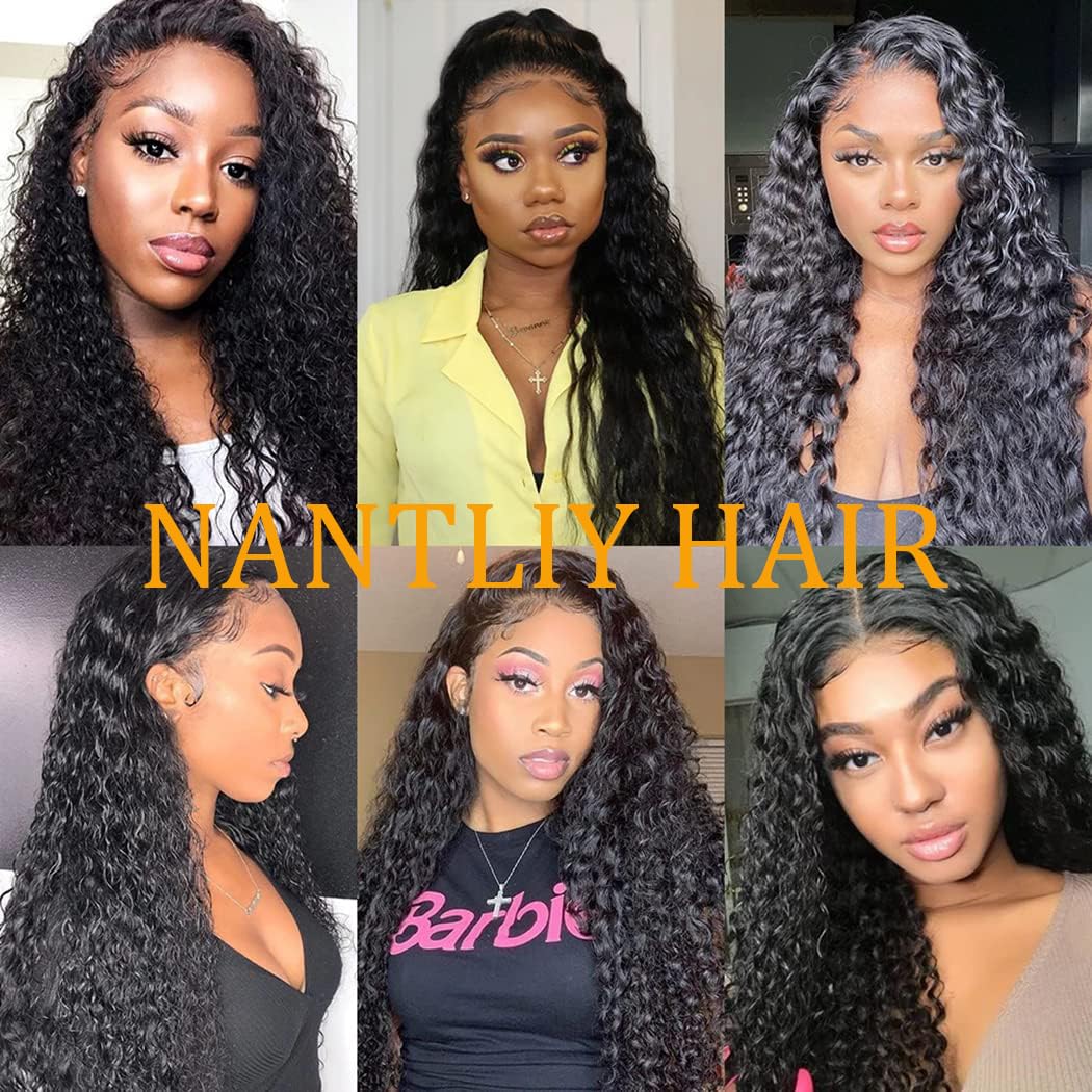 NANTLIY model wearing styled 30-inch wig demonstrating volume and natural movement