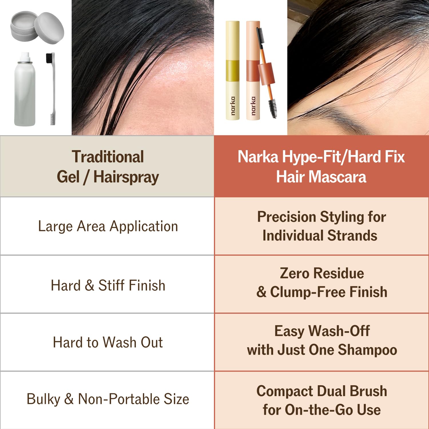 NARKA tube inside handbag lifestyle shot for convenient touch-ups anywhere