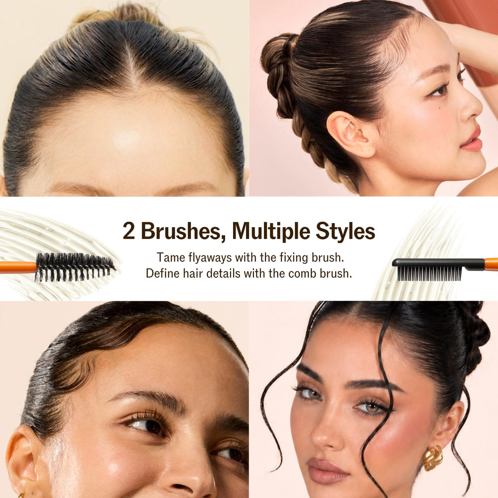 NARKA close-up of dual wand applicator for precise baby-hair control and hold