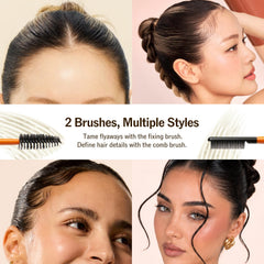 NARKA close-up of dual wand applicator for precise baby-hair control and hold