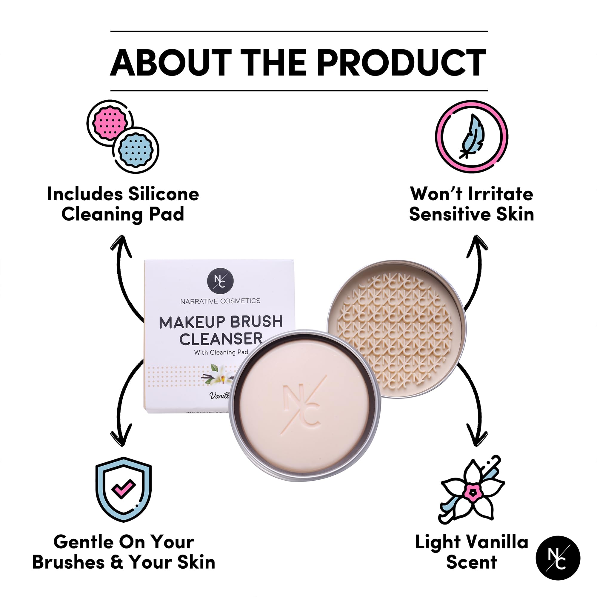 Narrative Cosmetics beauty blender cleaning demonstrating sponge care, restores texture benefit