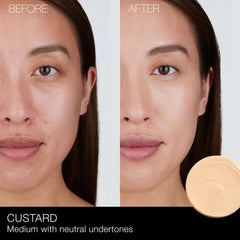 NARS concealer close-up texture swirl showing creamy matte finish for seamless blending