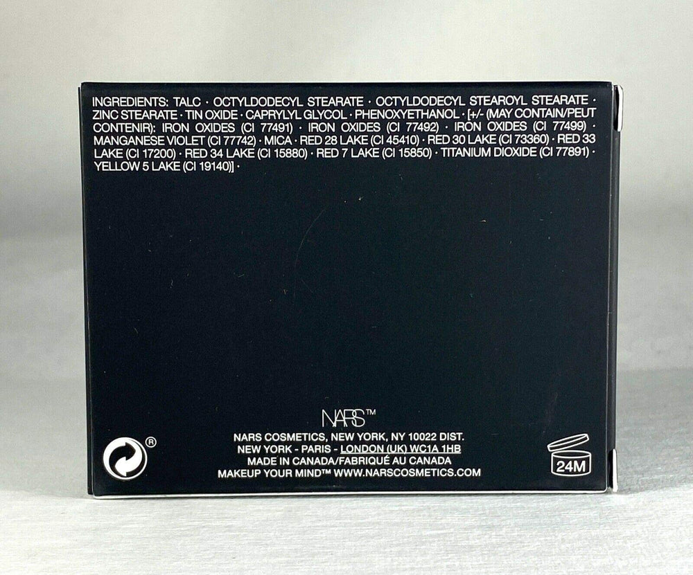 NARS ORGASM placed in makeup bag lifestyle shot showing everyday convenience