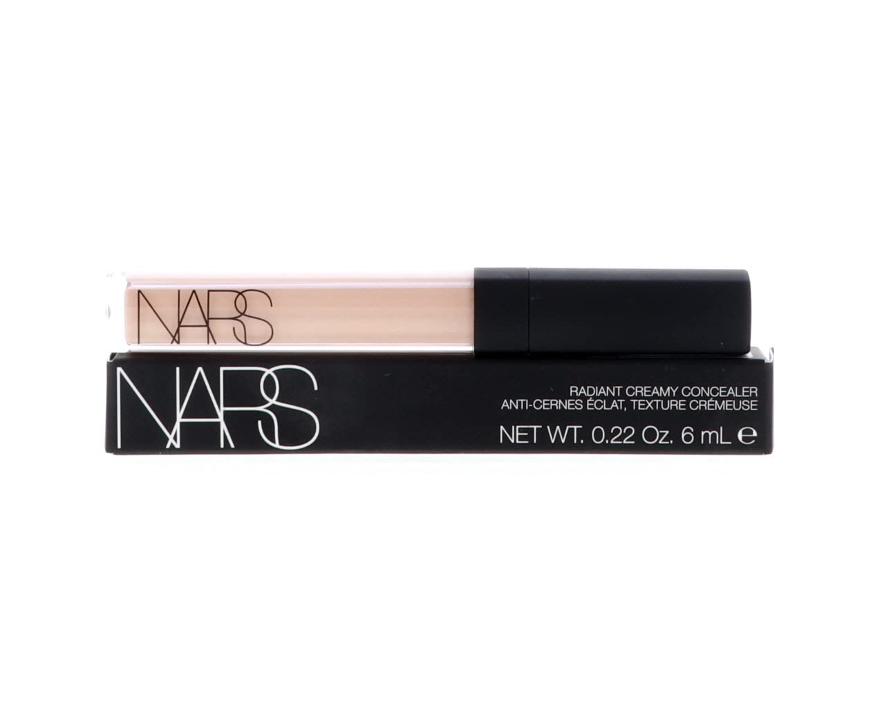 NARS before and after comparison showing reduced imperfections and natural finish