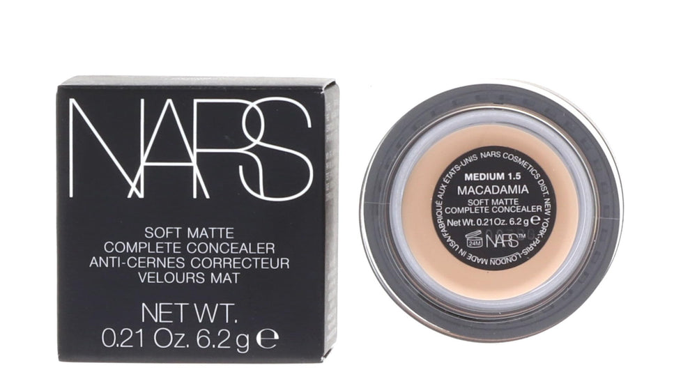 NARS swatch of Macadamia shade on arm demonstrating coverage and natural warmth