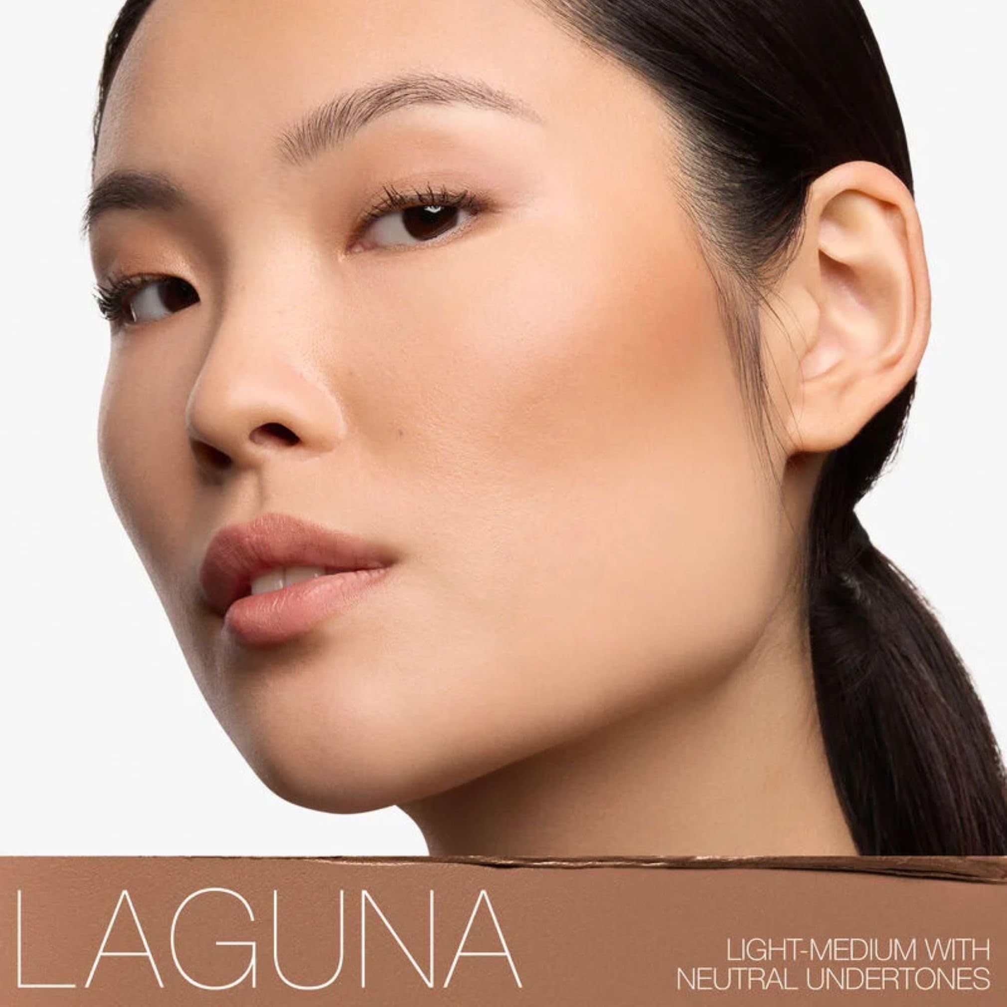 NARS The Multiple swatch on arm showing Laguna tone and shimmer for shade comparison benefit
