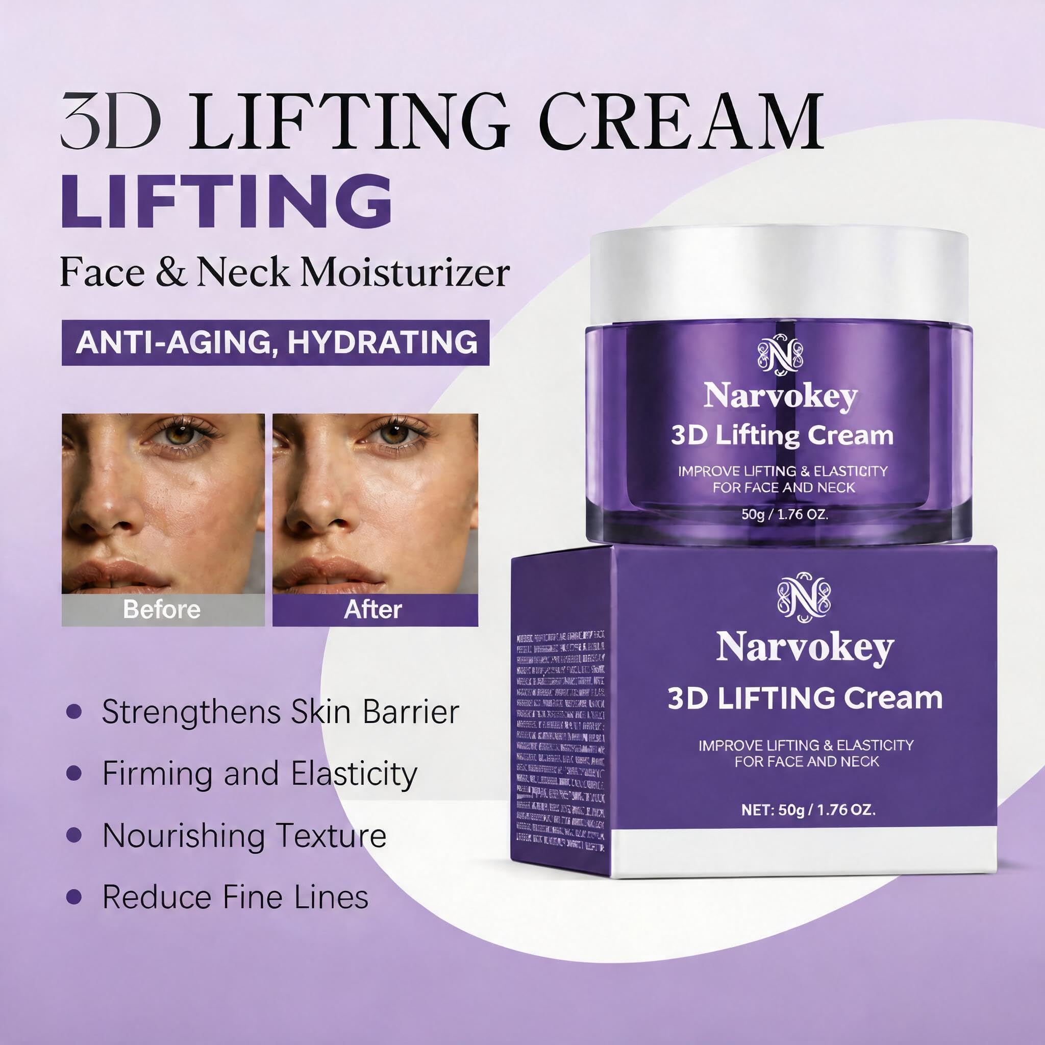 Narvokey applied to neck demonstrating lifting routine and improved tone
