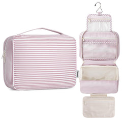 Narwey front closed toiletry bag showing compact carry and durable handle