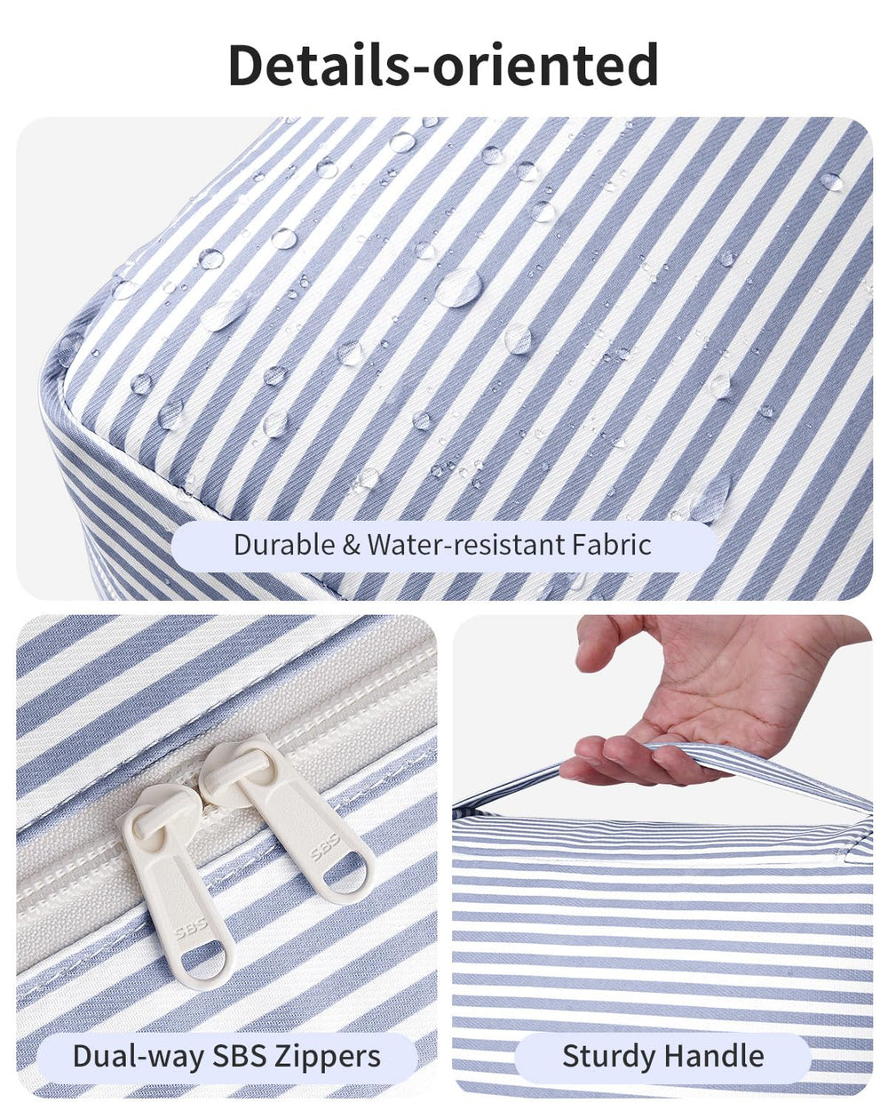 Narwey fully unfolded organizer displaying compartments for quick access benefit