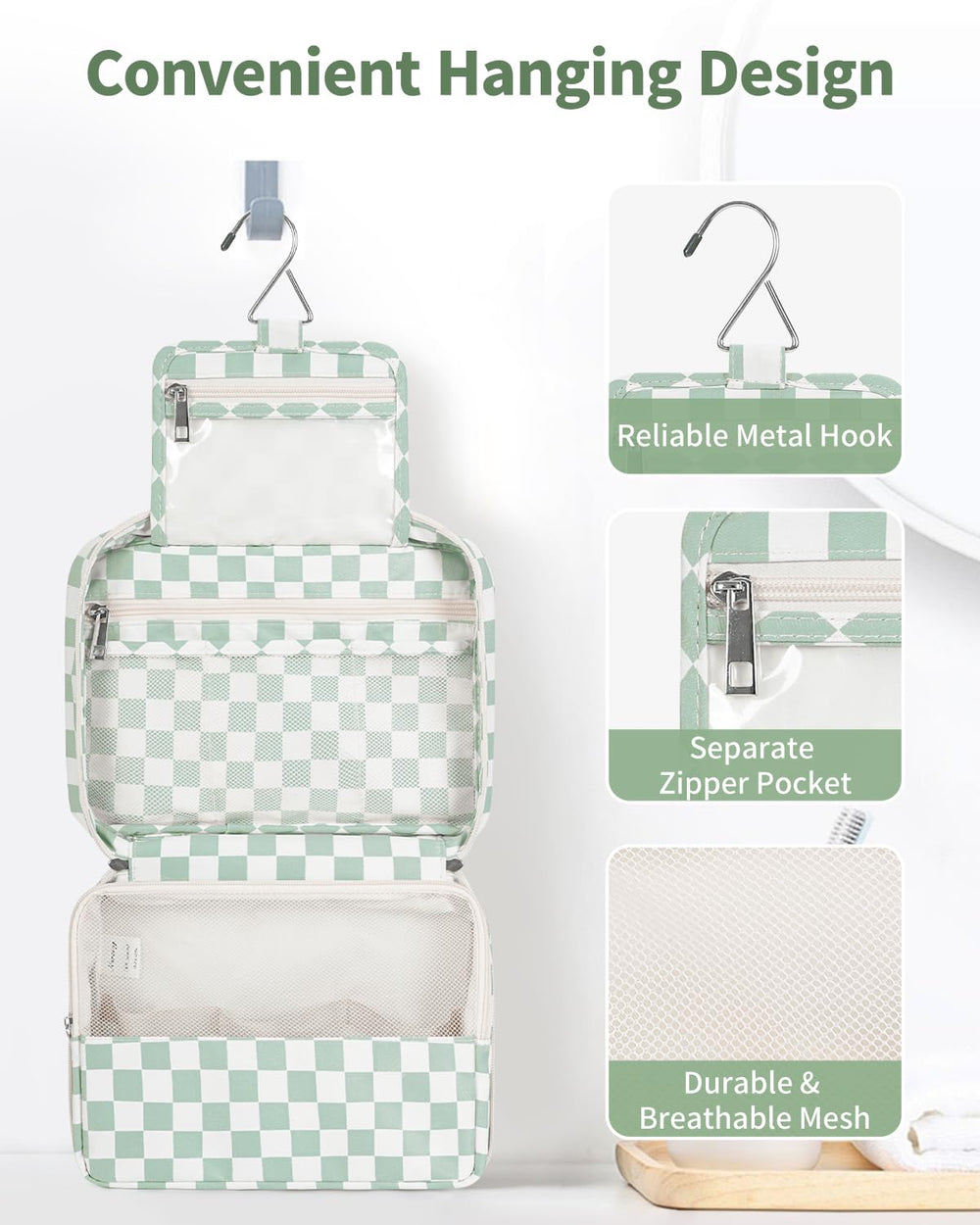 Narwey interior pockets displaying organization and quick retrieval benefit