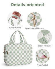 Narwey interior compartments with mesh pockets and elastic bands showing organized storage benefit