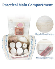 Narwey internal mesh and zip pockets displaying neat storage and visibility