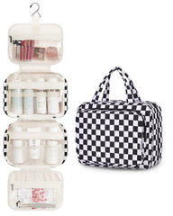 Narwey open and hanging with compartments visible for easy access