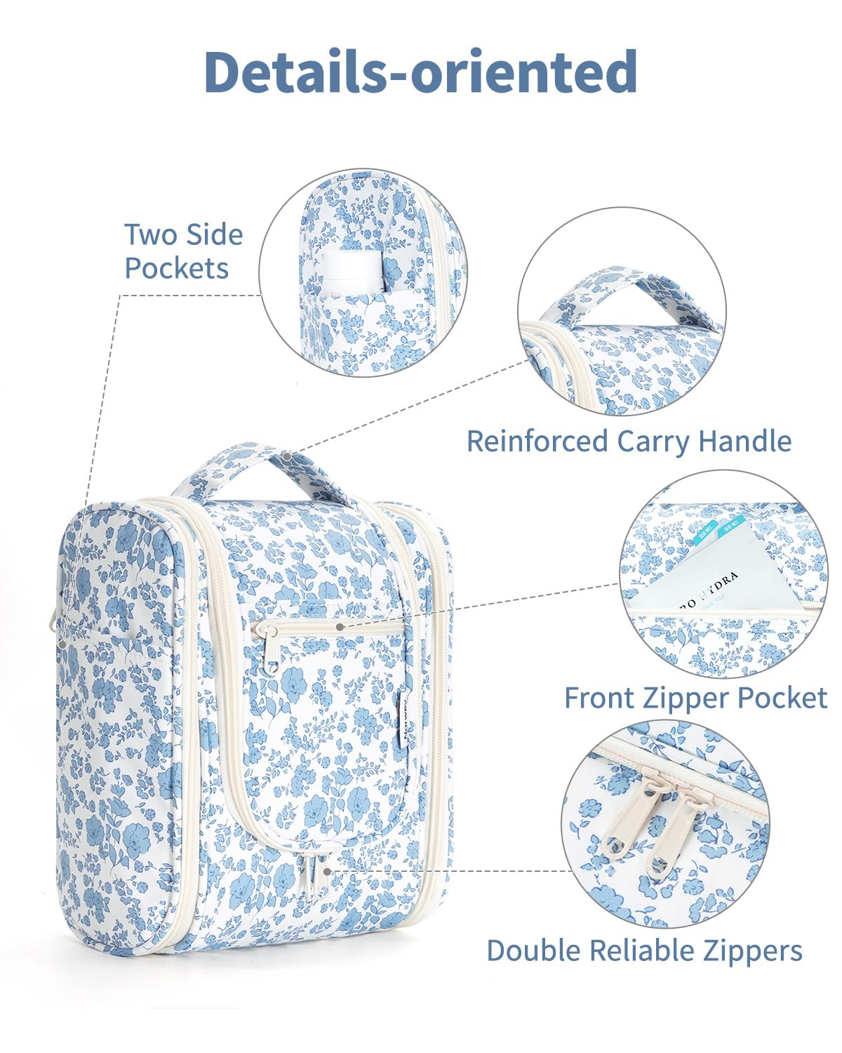 Narwey size comparison with travel bottles showing compact capacity