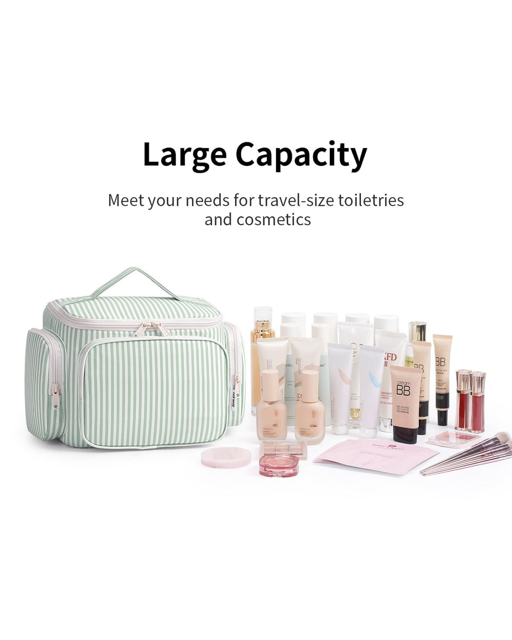 Narwey zipper and handle detail highlighting durable materials and portability