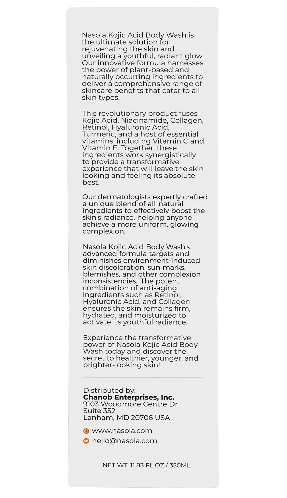 Nasola bottle in shower lifestyle scene showing refreshed skin