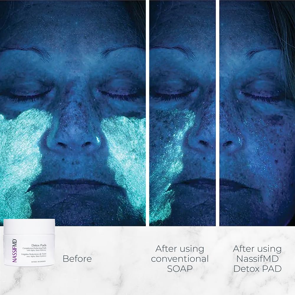 NassifMD single pad close-up showing soft texture and ready-to-use exfoliation benefit