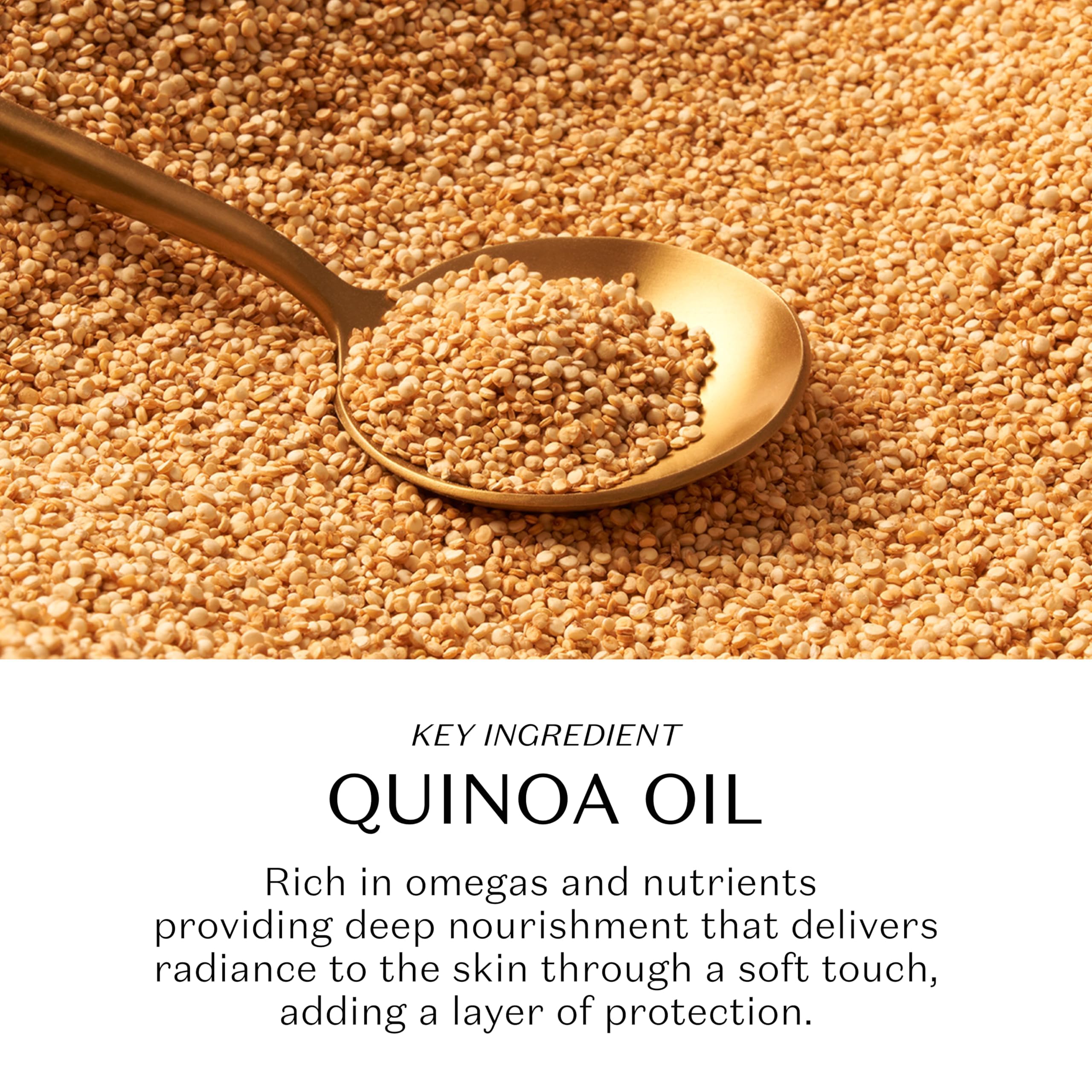 NATIVA SPA O BOTICÁRIO label close-up highlighting quinoa extract benefit: nutrient-rich formula