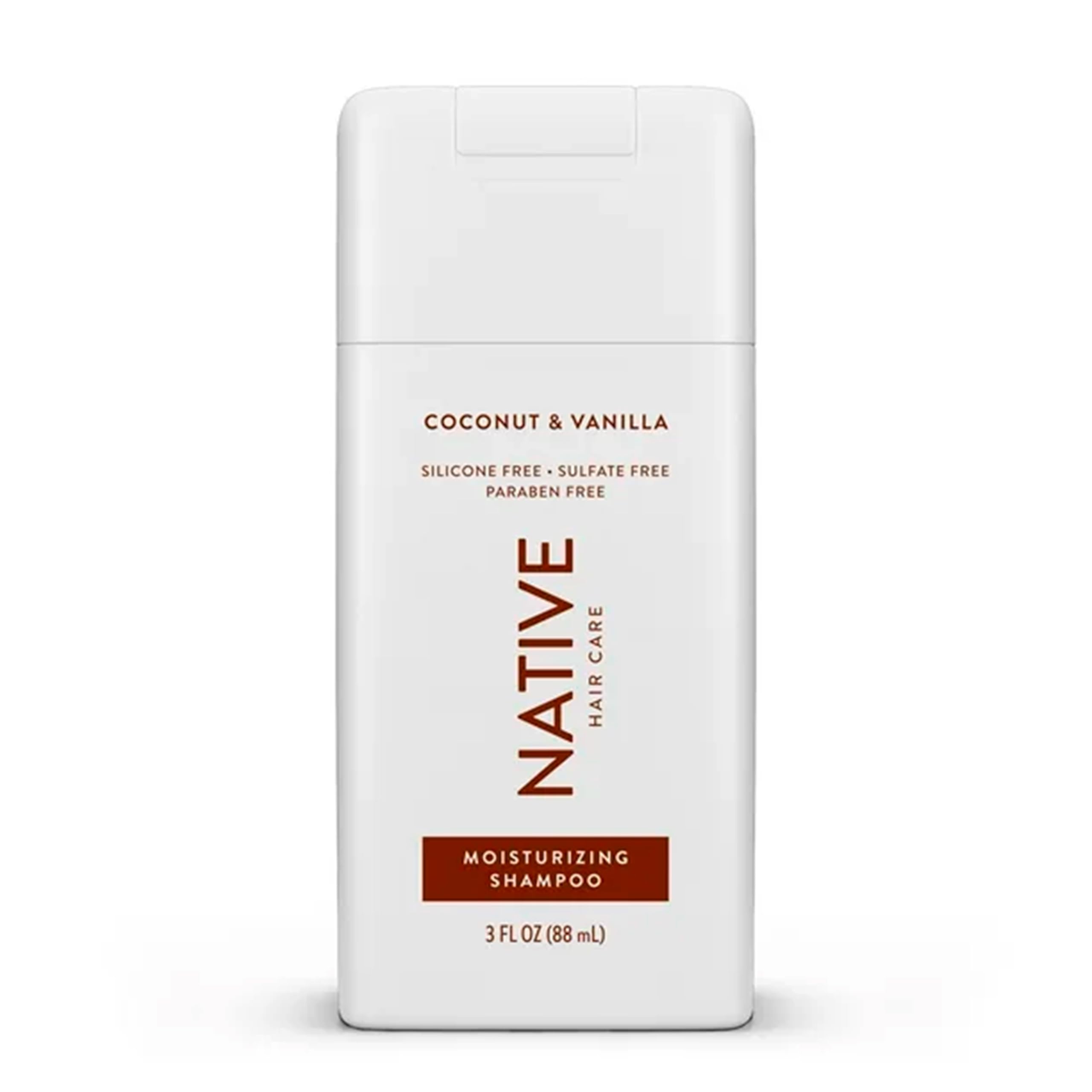 Native hair after rinse demonstrating soft, shiny finish benefit