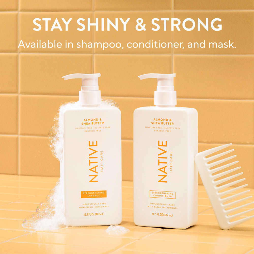 Native fine hair before and after visual implying improved manageability and reduced tangles