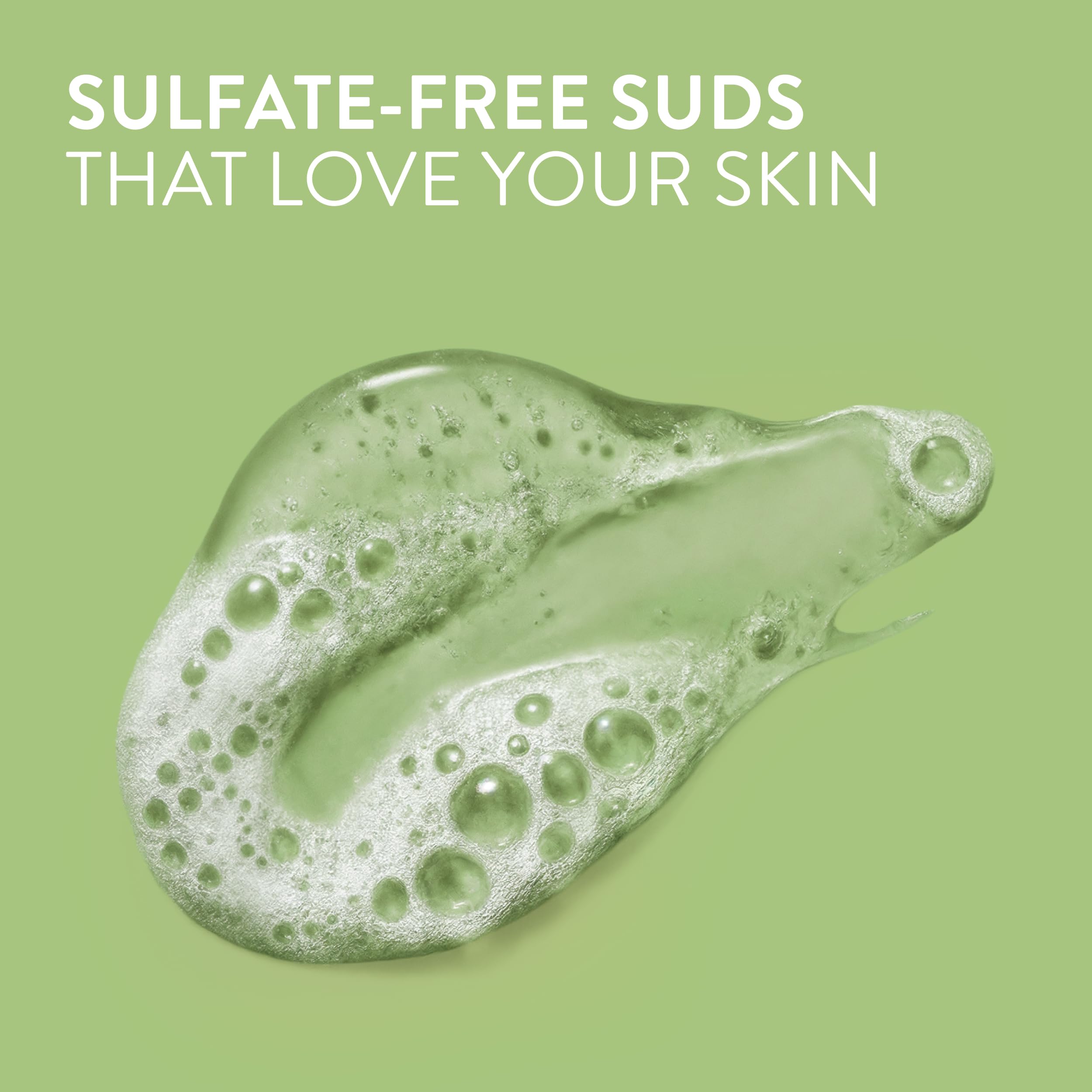 Native creamy foam texture demonstrating gentle lathering benefit