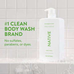 Native label close-up highlighting fragrance and clean ingredients