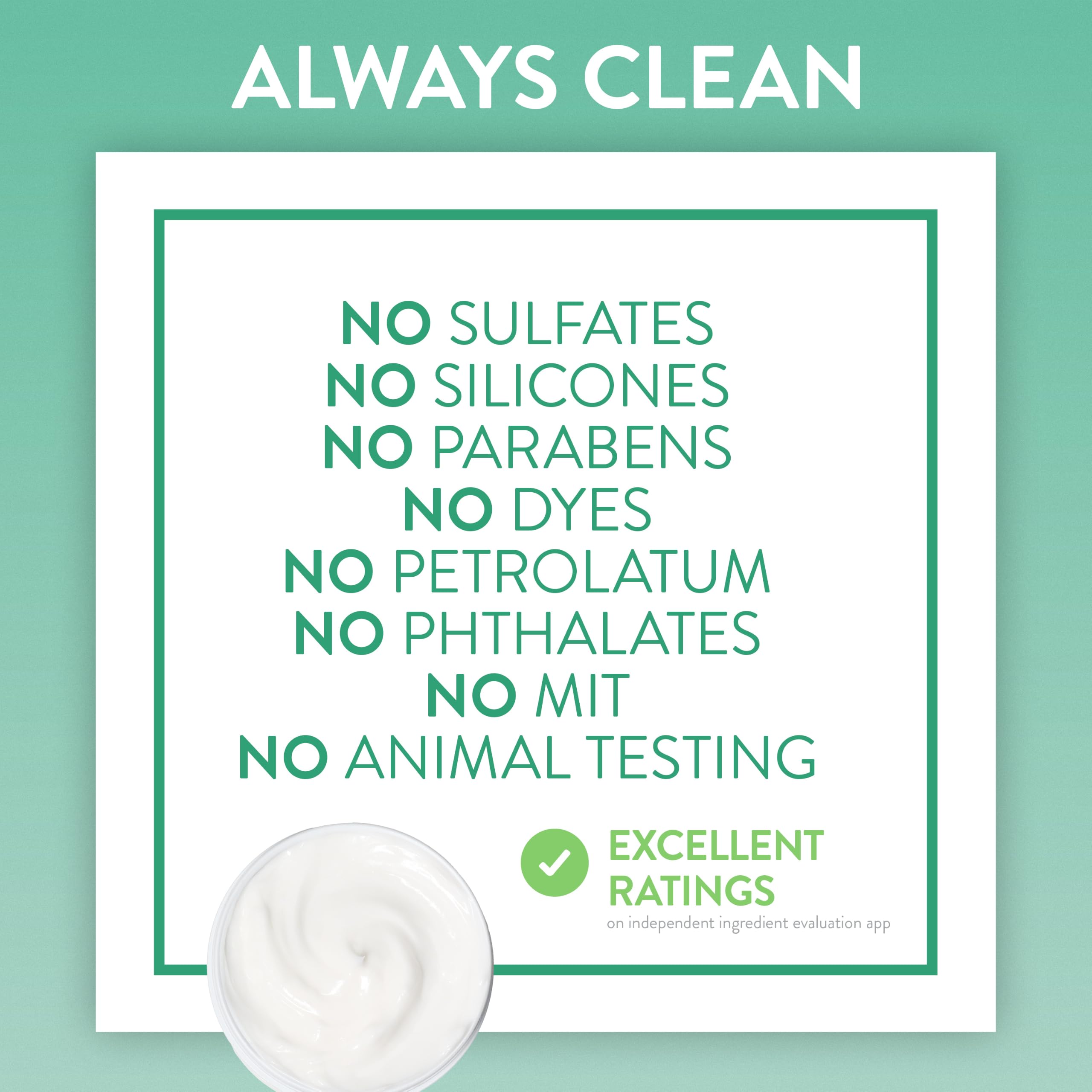 Native back label with ingredients list reassuring clean formulation