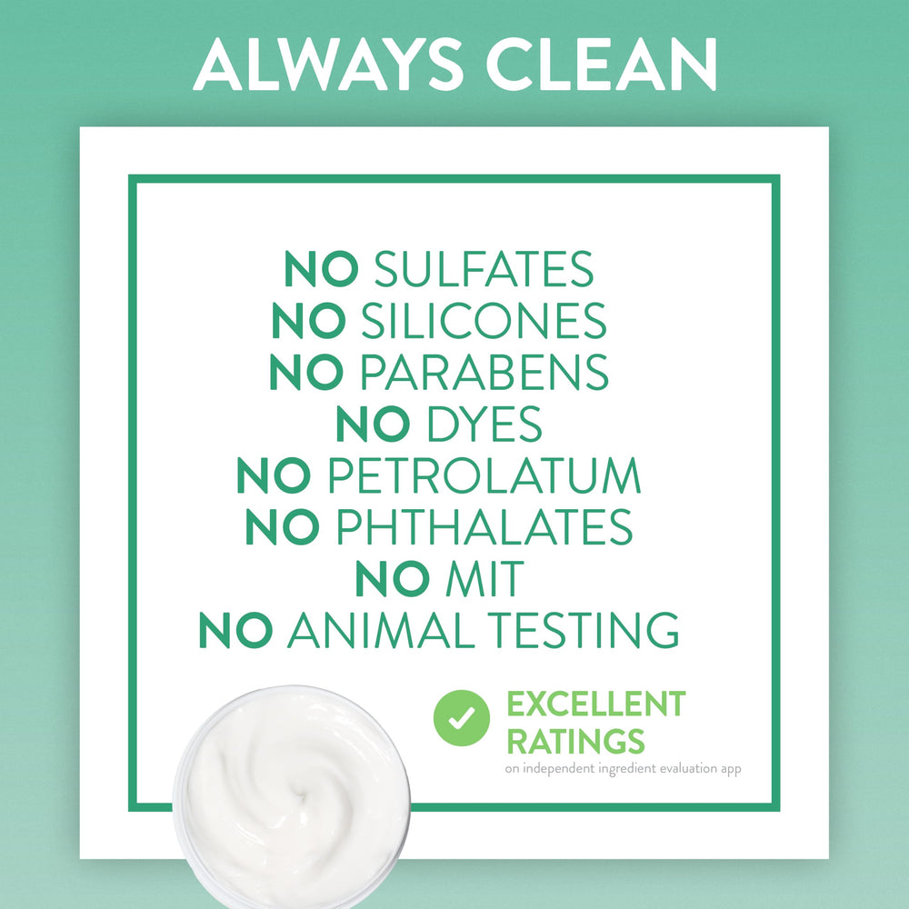 Native back label with ingredients list reassuring clean formulation
