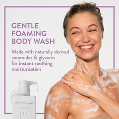 Native label detail highlighting allergen-free fragrance and dermatologist collaboration