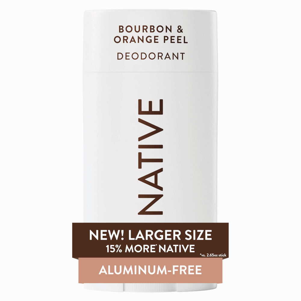 Native front packaging showing bourbon and orange peel scent benefits