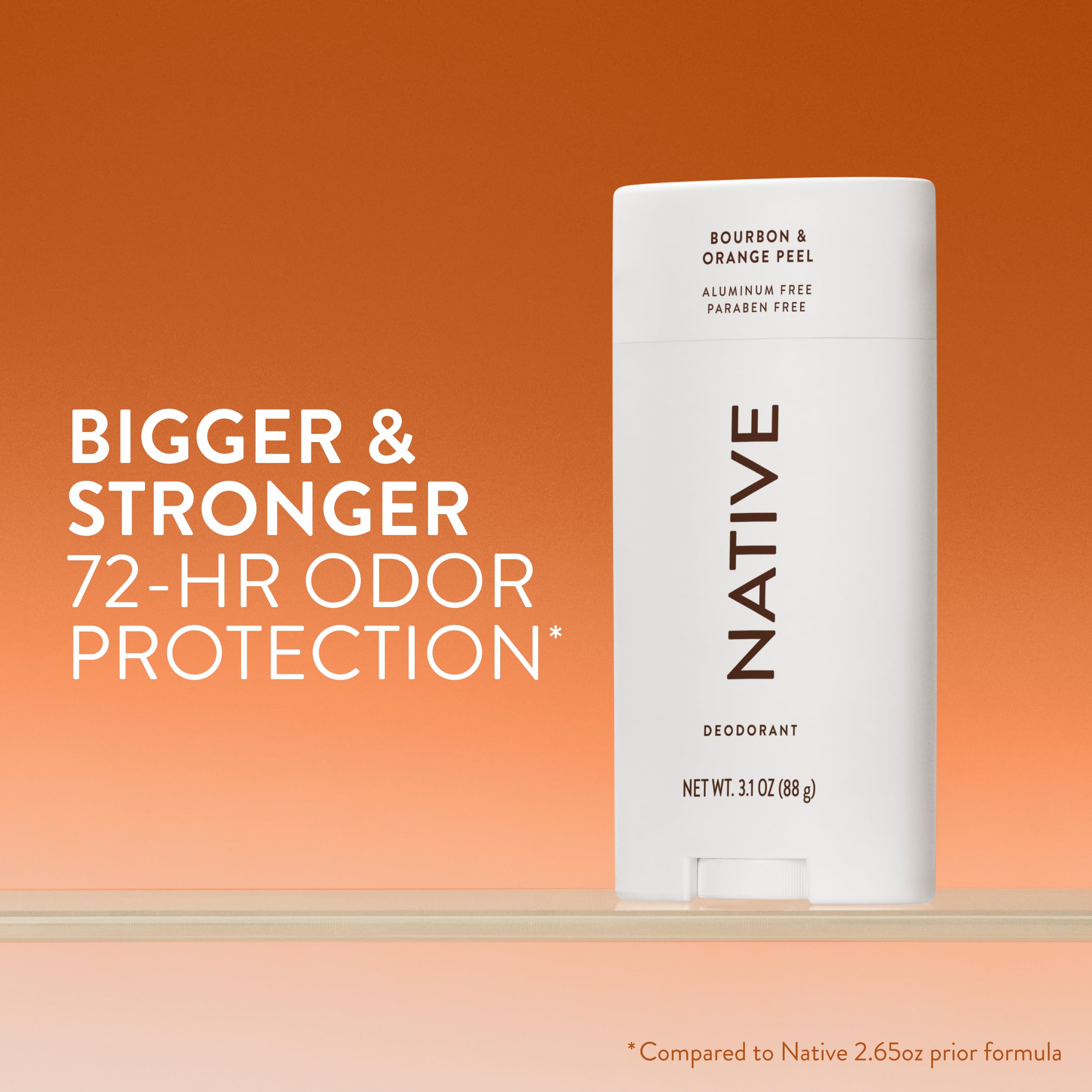Native deodorant stick twist top view showing easy application benefit