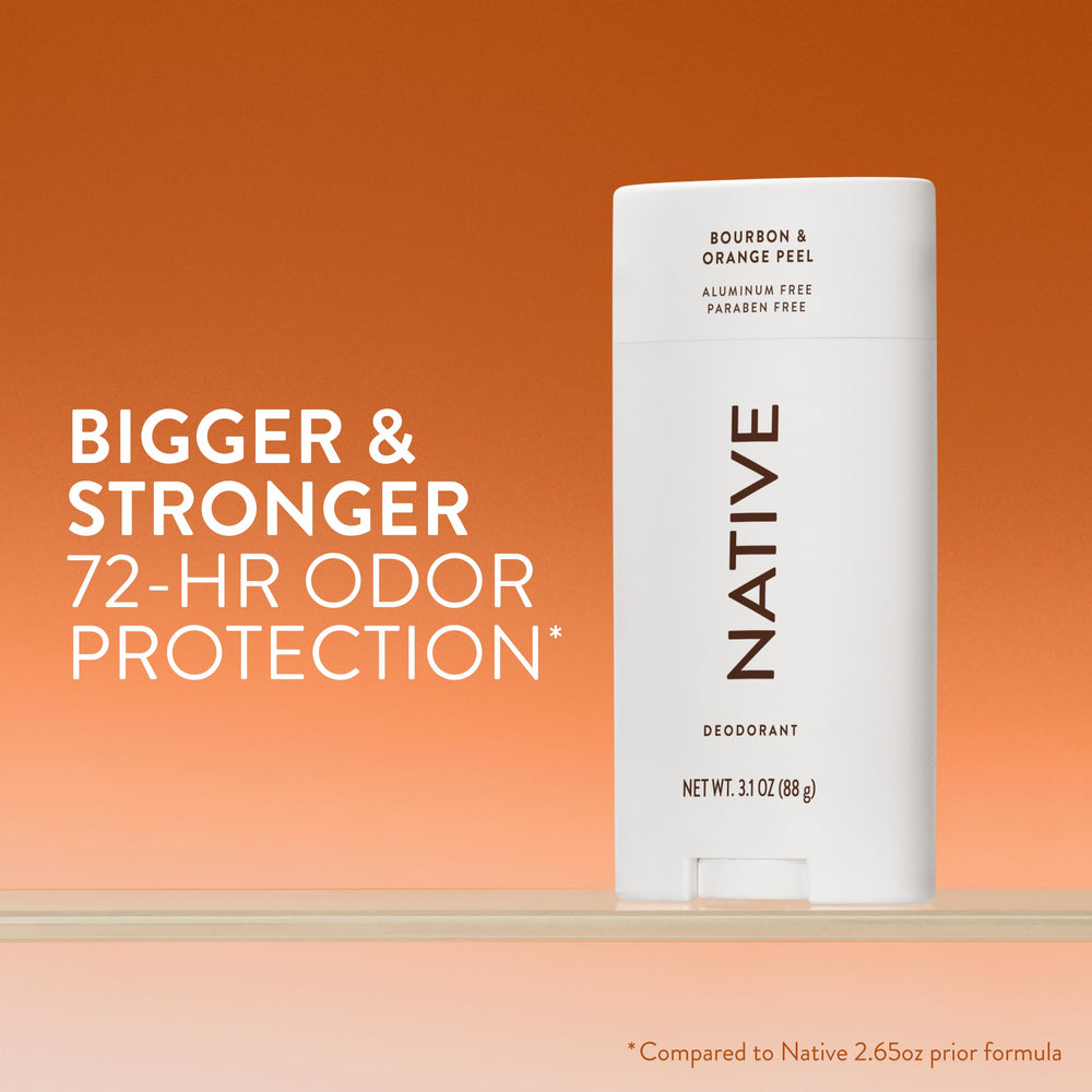 Native deodorant stick twist top view showing easy application benefit