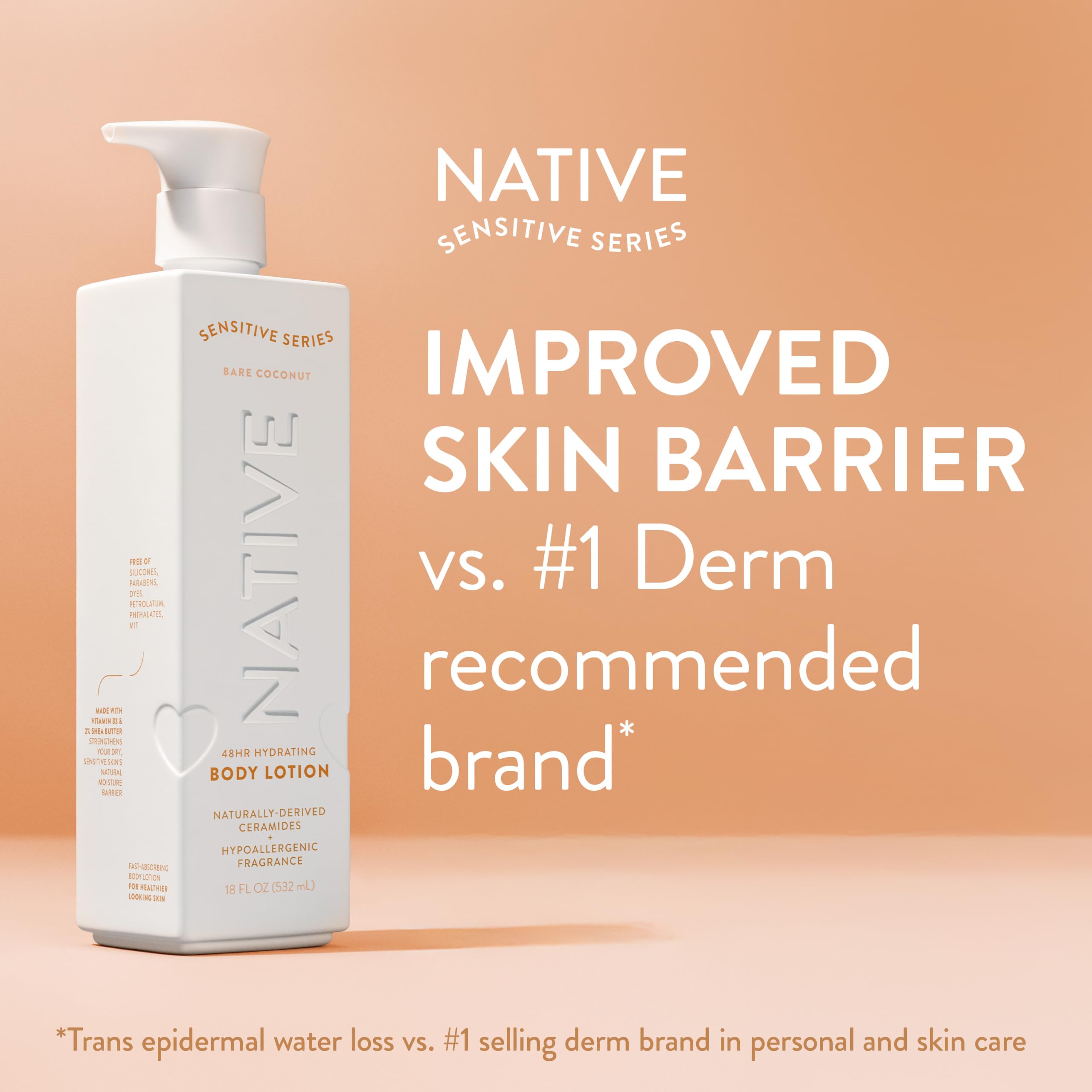 Close-up of ceramide ingredient droplet highlighting Native’s barrier-supporting benefit