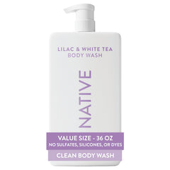 Native front bottle view showing clean packaging and easy pump benefits