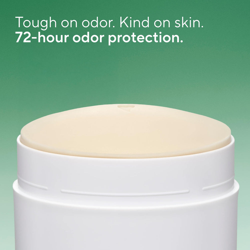 Native deodorant applied to skin demonstrating clear, non-staining payoff
