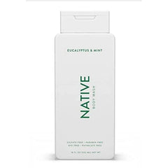 Native eucalyptus and mint front bottle showing label and size for quick identification
