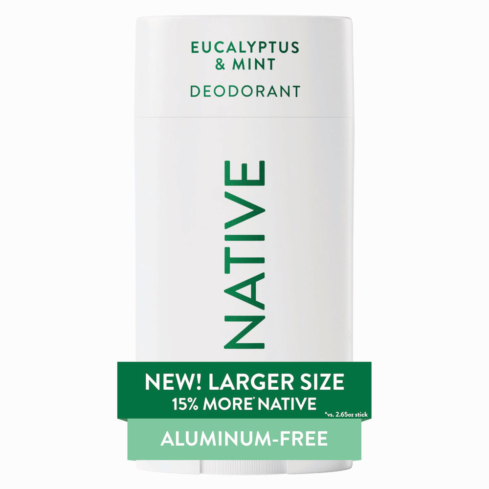 Native eucalyptus & mint front packaging showing scent and size benefits