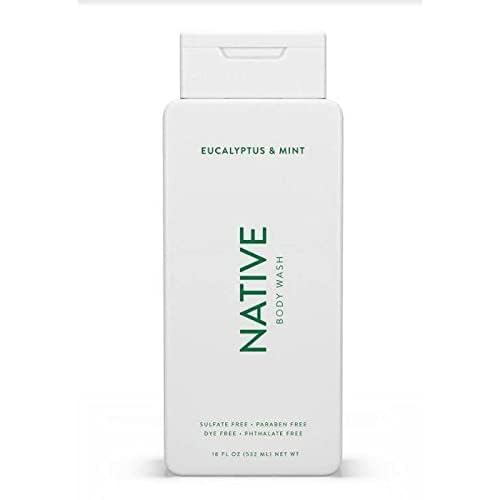 Native eucalyptus and mint foam texture closeup showing gentle lather and moisturizing feel
