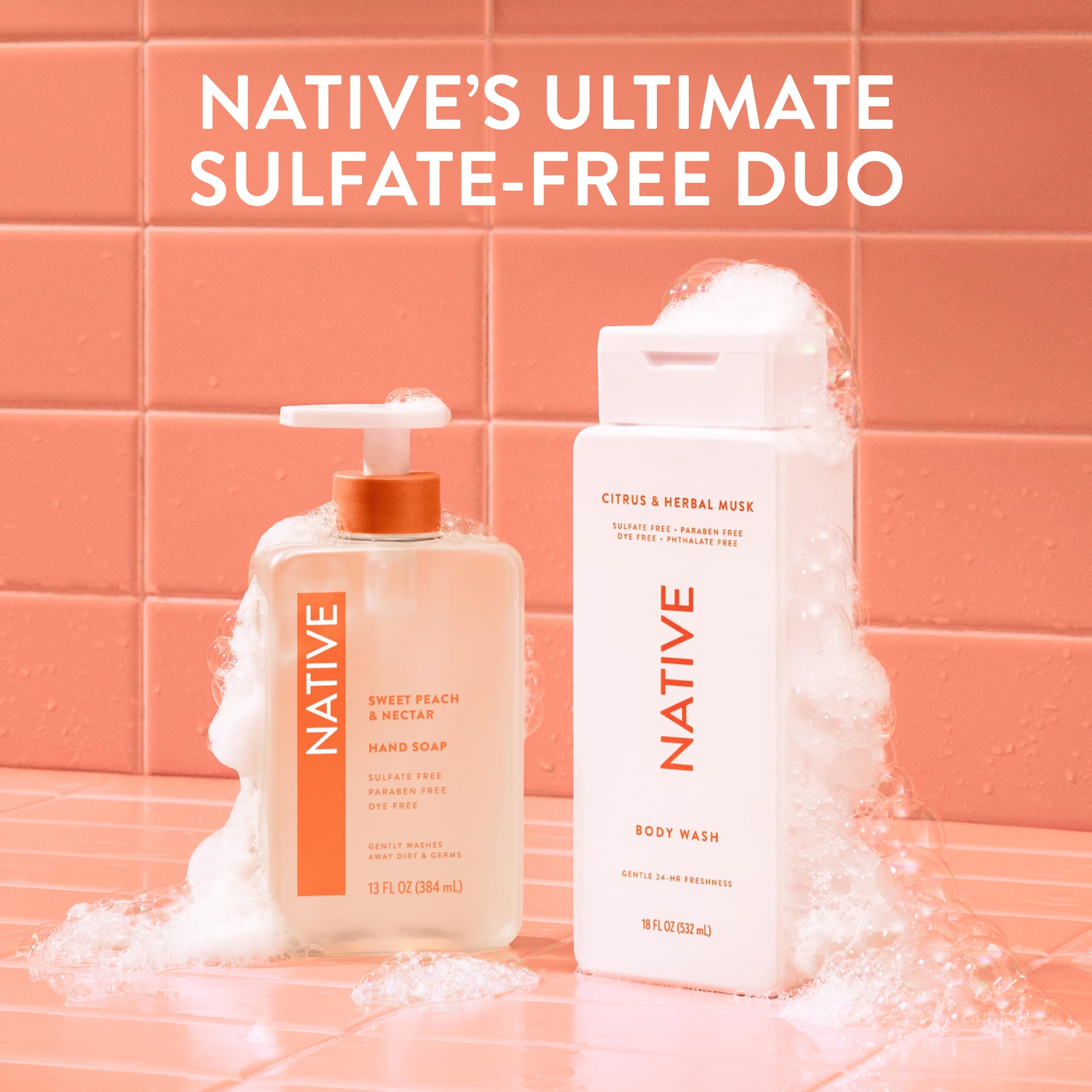 Native family shower lifestyle scene showing shared, gentle cleansing benefits