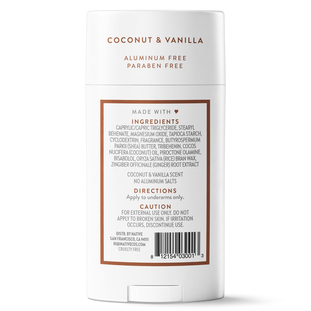 Native product label close-up showing ingredient transparency