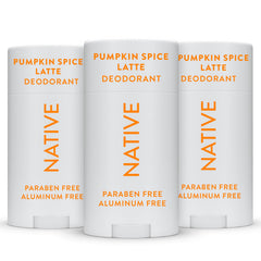 Native pumpkin spice front packaging showing seasonal scent and long-lasting protection