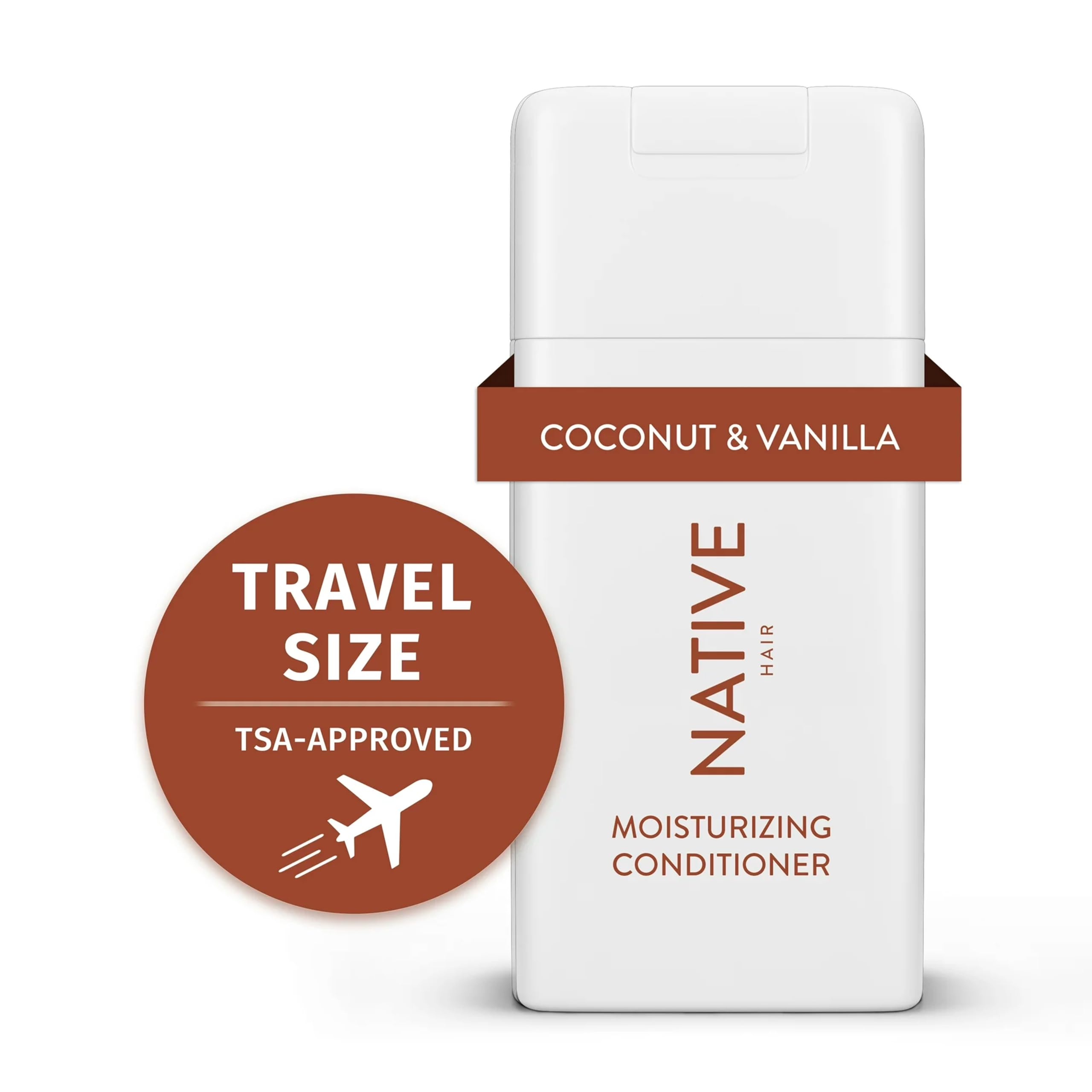 Native label close-up highlighting ingredients and easy dispensing benefit