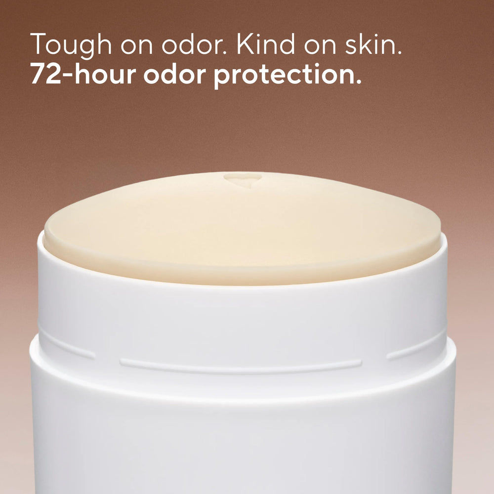 Native deodorant stick twisted open demonstrating simple application