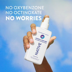 Native lotion texture close-up showing lightweight, fast-absorbing benefit