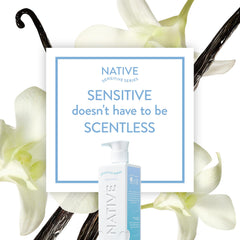 Native conditioner cream texture highlighting lightweight hydration