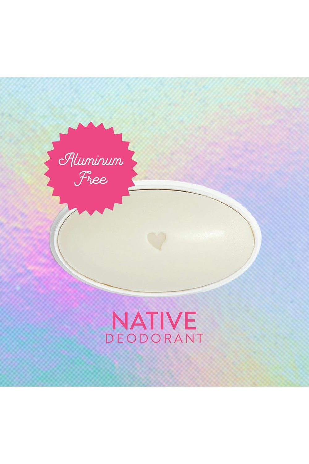 Native deodorant texture swatch on arm showing smooth, non-greasy finish
