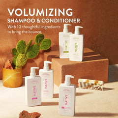 Native label close-up highlighting ingredients and gentle benefits